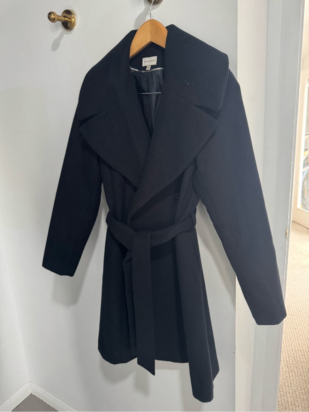 Target Collections Black Belted Trench Coat